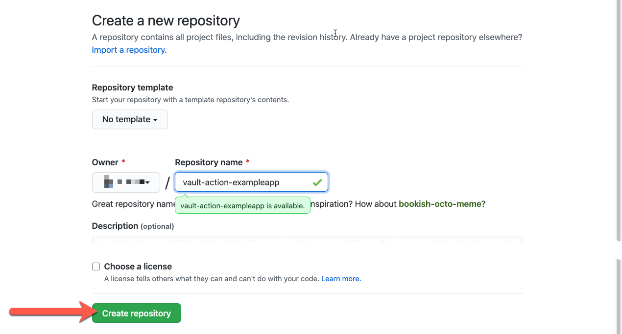 GitHub create repository