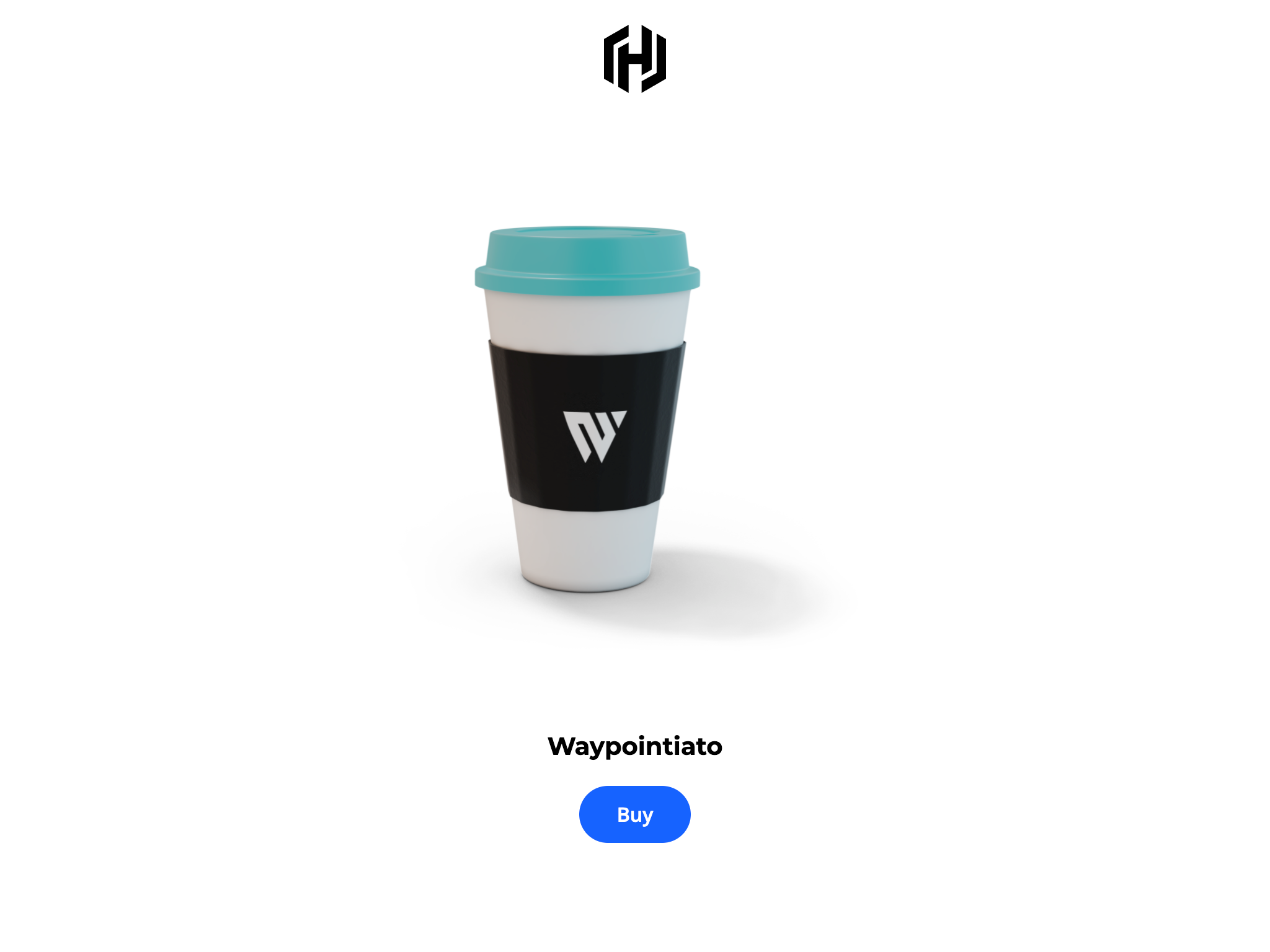 The HashiCups application home page with the Waypoint drink